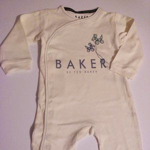 Ted Baker Footie White boys size 9-12 months